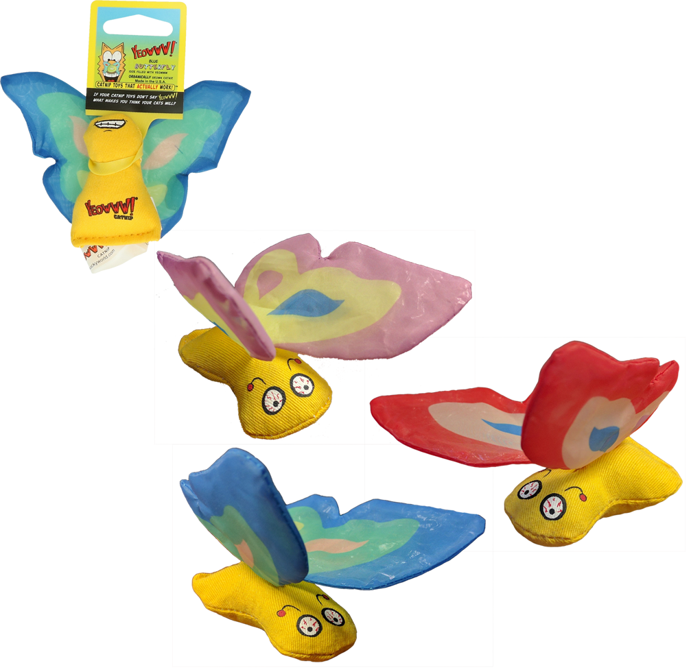 Yeowww! Butterfly Rood - Kattenspeeltje met Catnip - afbeelding 2