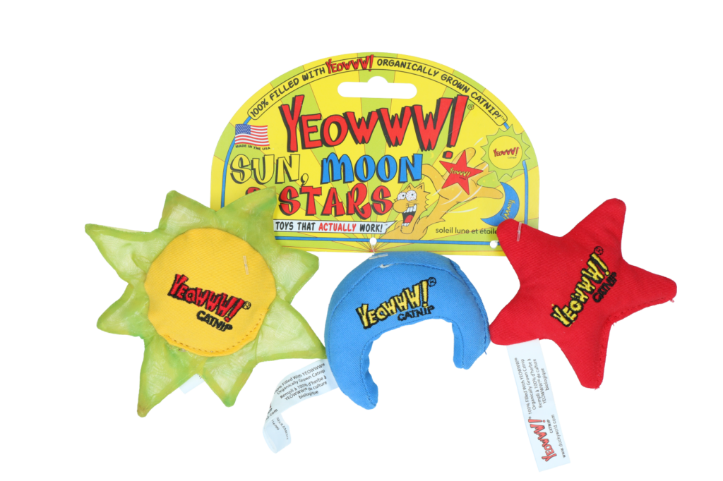 Yeowww! Sun Moon and Stars - Kattenspeelgoed met Biologische Catnip - afbeelding 2