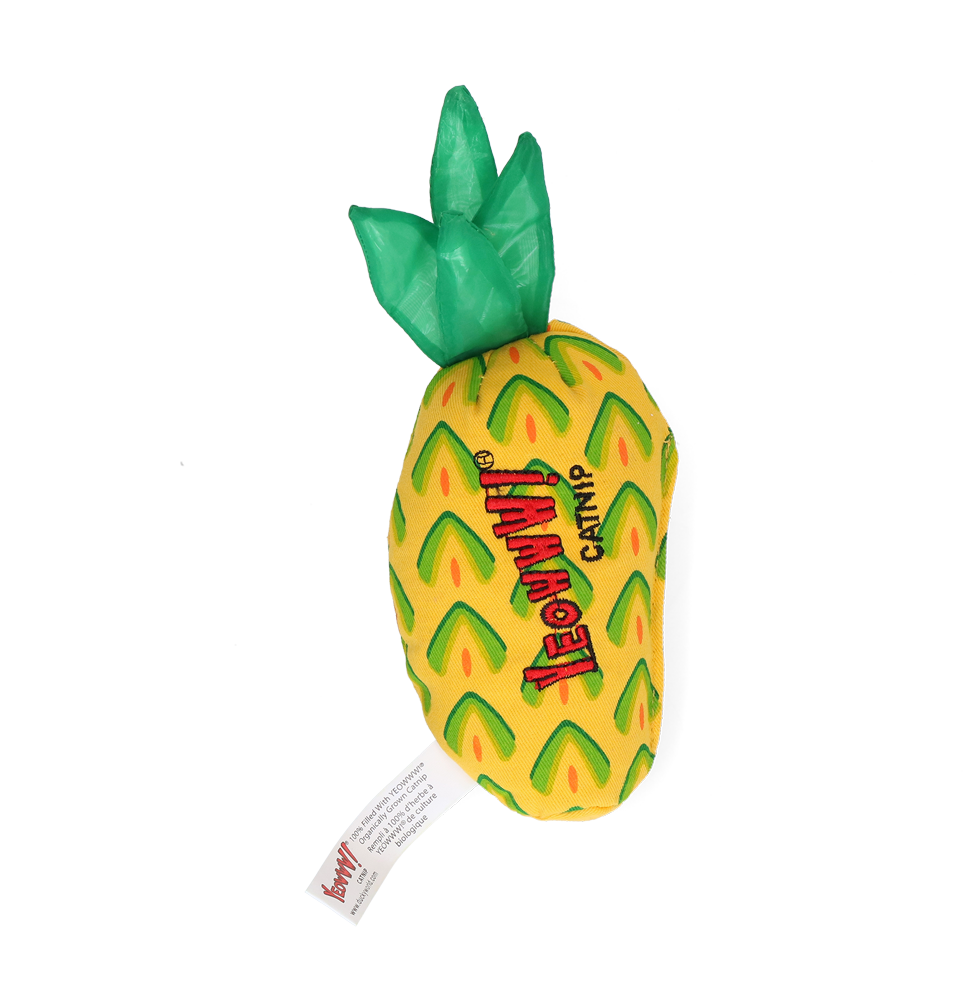 Yeowww! Ananas Kattenspeelgoed met Catnip - 17,7 cm - afbeelding 2
