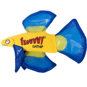 Yeowww! Mo Betta Fish Blue - Vispeeltje met Catnip