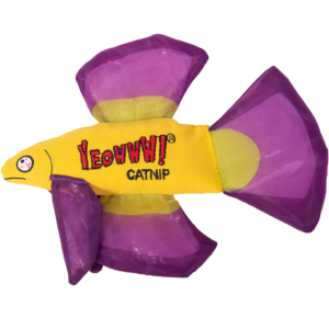 Yeowww! Mo Betta Fish Purple - Speelgoed voor katten met catnip