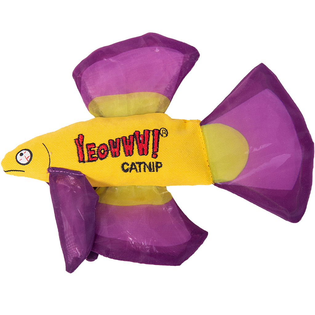 Yeowww! Mo Betta Fish Purple - Speelgoed voor katten met catnip - afbeelding 1