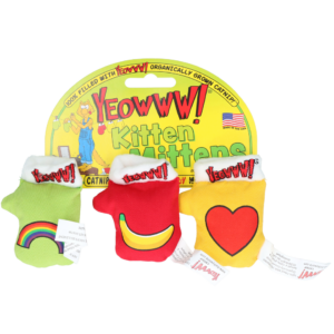 Yeowww! Kitten Mitten 3-pack - Kattenwanten gevuld met Catnip