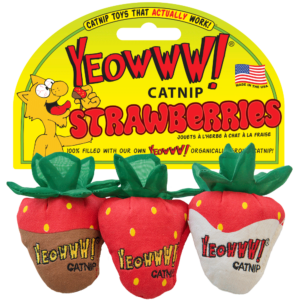 Yeowww! Strawberry 3-pack - Aardbeispeeltje met Catnip