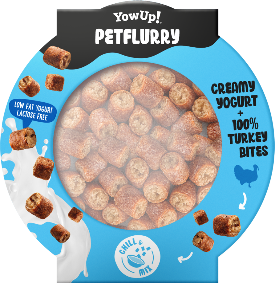 Yowup! PetFlurry Kalkoen - Romige Snack voor Honden - afbeelding 2