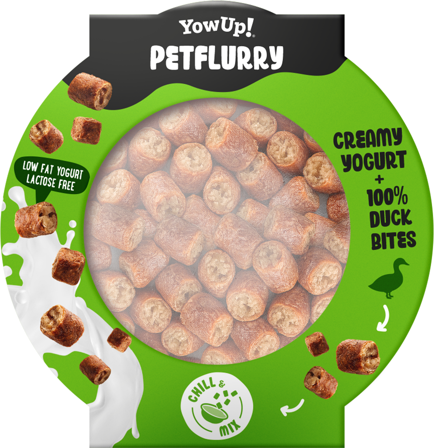 Yowup! PetFlurry Eend - Romige Snack voor Honden - afbeelding 2