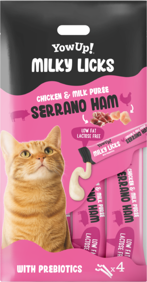 YowUp! Milky Licks Serranoham - Romige Liksnack voor Katten