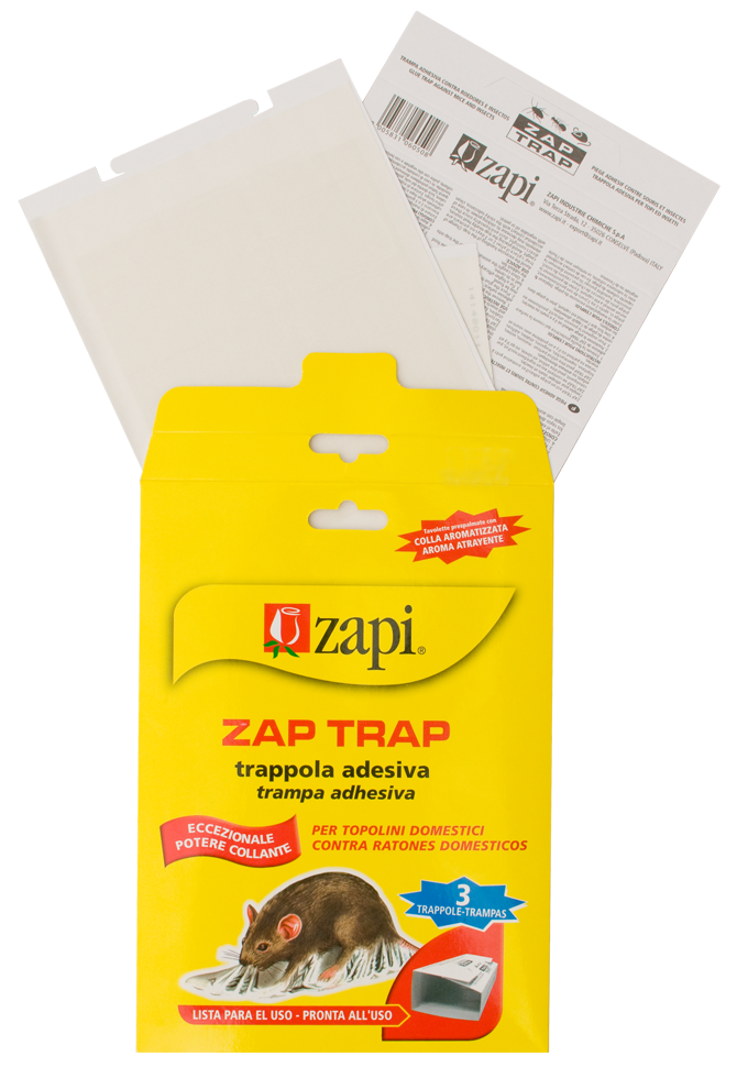 Zapi Zap Trap lijmval voor muizen en insecten 15x21 cm - 3 stuks - afbeelding 1