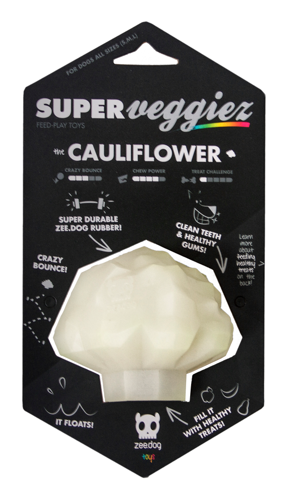 Zee.Dog Super Veggiez The Cauliflower - Speelgoed voor Honden - afbeelding 1