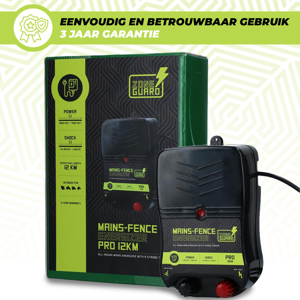 ZoneGuard Energizer Pro 12 km - Dierbescherming en Wildafschrikking - afbeelding 5