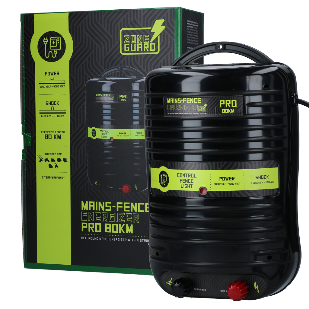 ZoneGuard Energizer Pro 80 km - Dierbescherming en Wildafschrikking - afbeelding 1