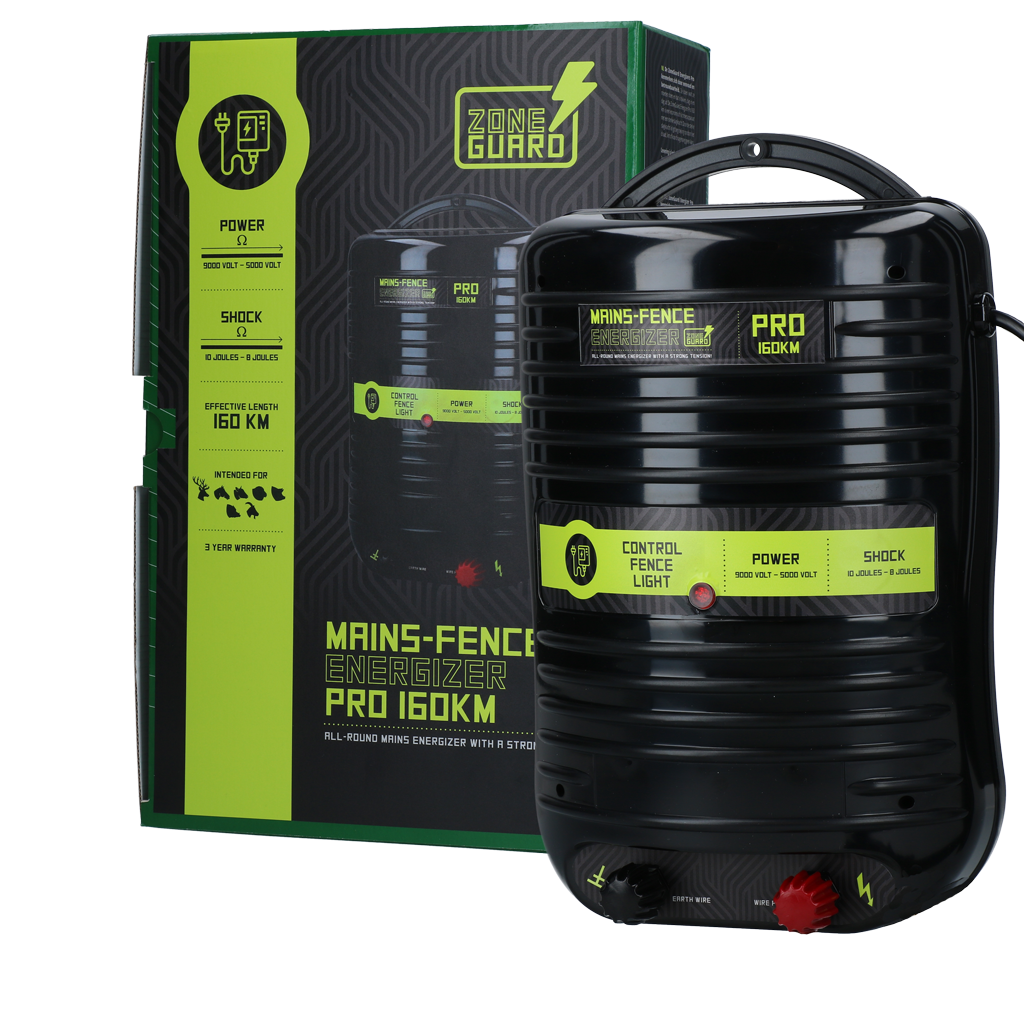 ZoneGuard Energizer Pro 160 km - Lichtnetapparaat met sterke slagkracht - afbeelding 1