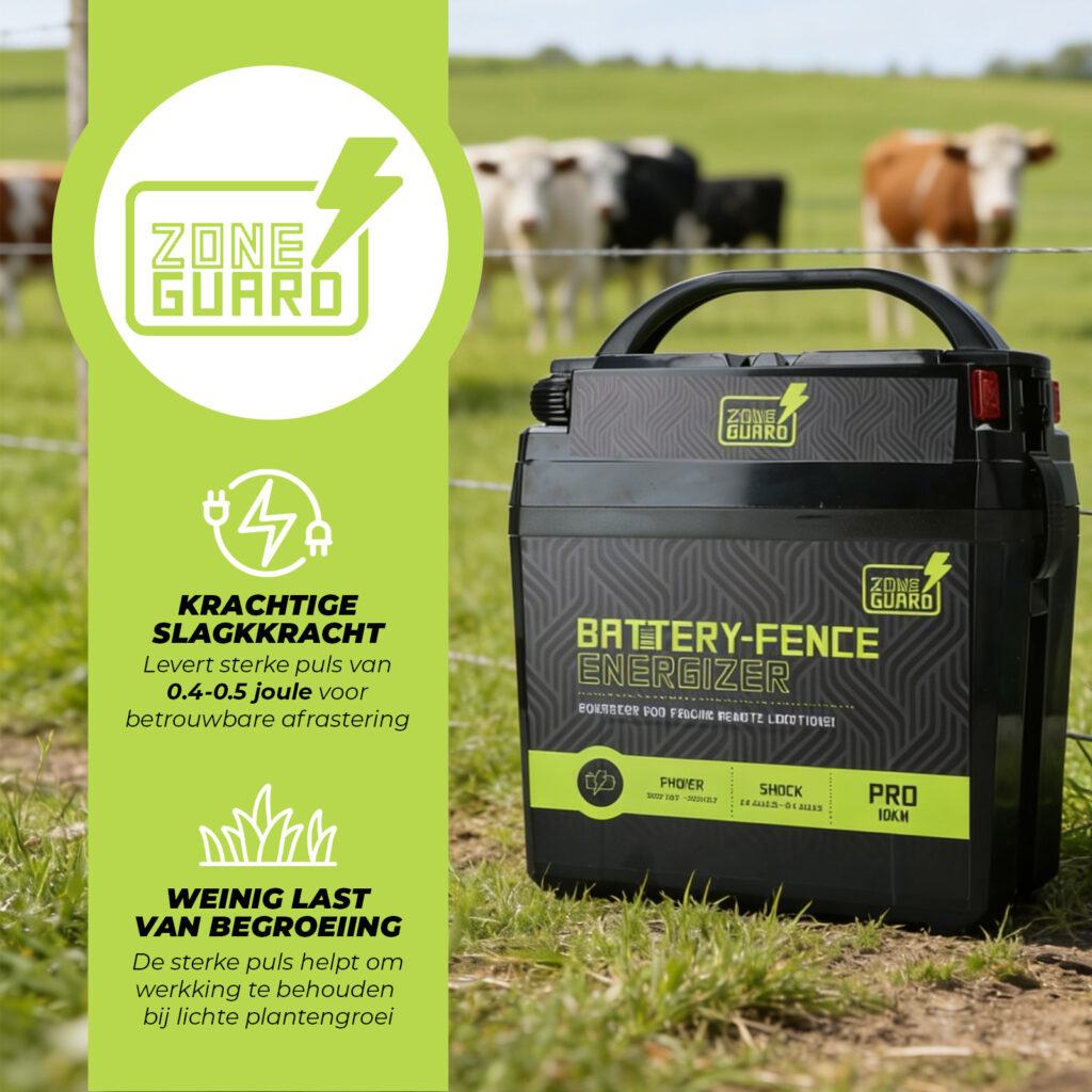 ZoneGuard Battery Energizer Pro 10 km - Batterijapparaat voor Dierenafschrikking - afbeelding 3