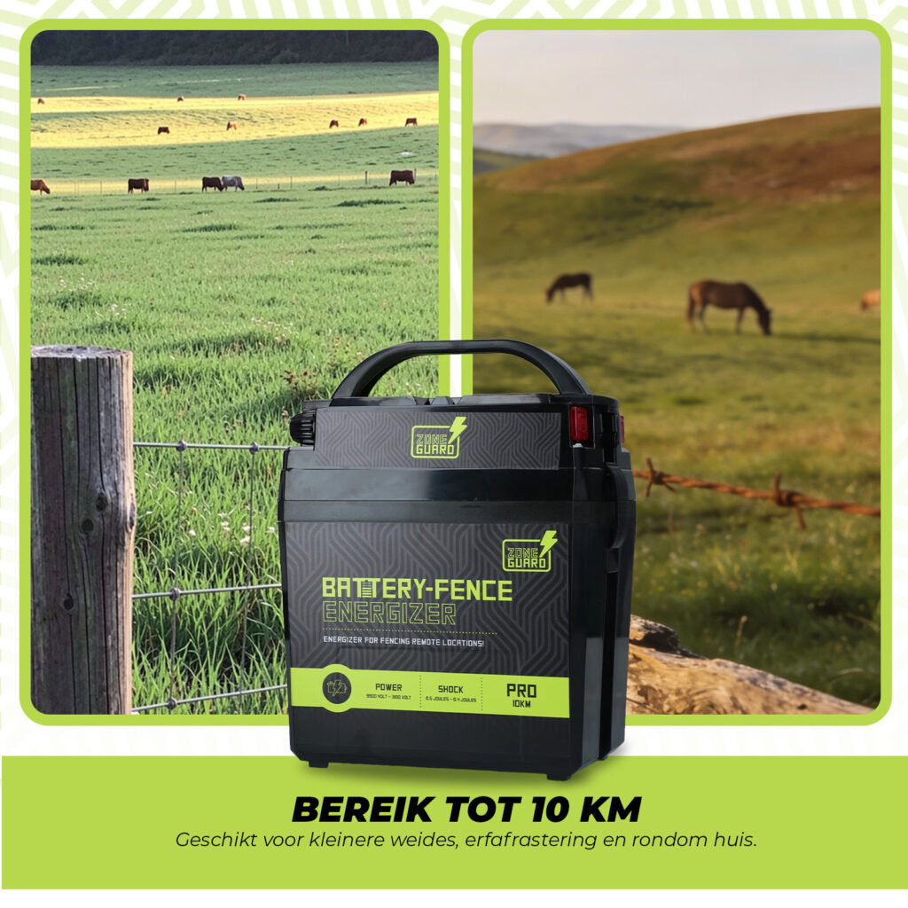 ZoneGuard Battery Energizer Pro 10 km - Batterijapparaat voor Dierenafschrikking - afbeelding 4