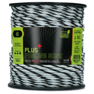 ZoneGuard 6 mm Plus Afrasteringskoord Zwart en Wit 200 m