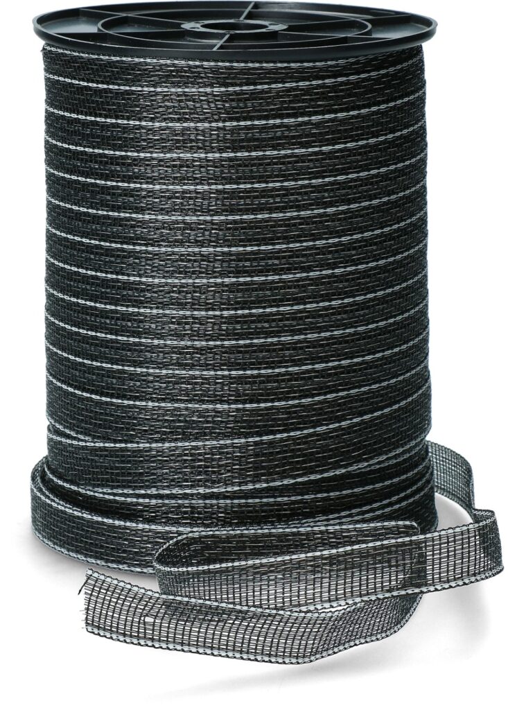 ZoneGuard 20 mm Basic afrasteringslint zwart 200 m - afbeelding 1
