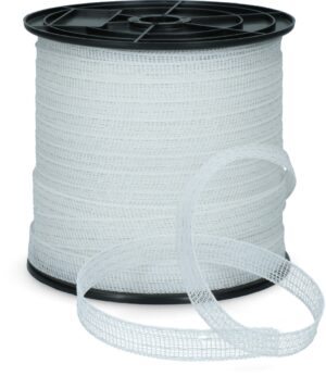 ZoneGuard 20 mm Basic Afrasteringslint Wit 200 m (4 Draden)