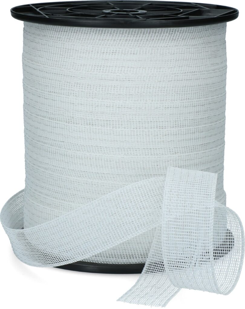ZoneGuard 40 mm Basic Afrasteringslint Wit 200 m voor Paarden - afbeelding 2