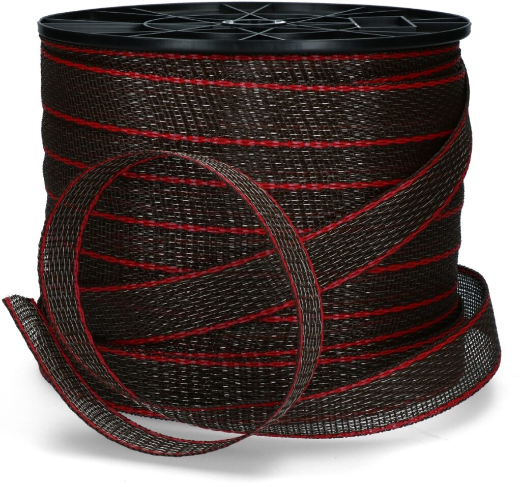 ZoneGuard 40 mm Plus afrasteringslint bruin 200 m - afbeelding 2