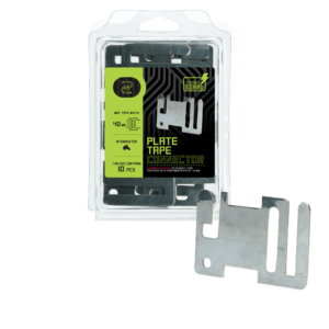 ZoneGuard Lint Afrastering Begin/Eindplaatje RVS - 10 stuks