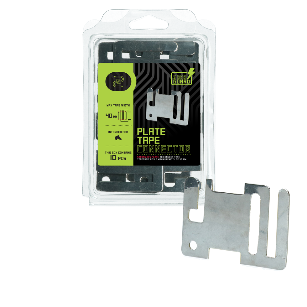 ZoneGuard Lint Afrastering Begin/Eindplaatje RVS - 10 stuks