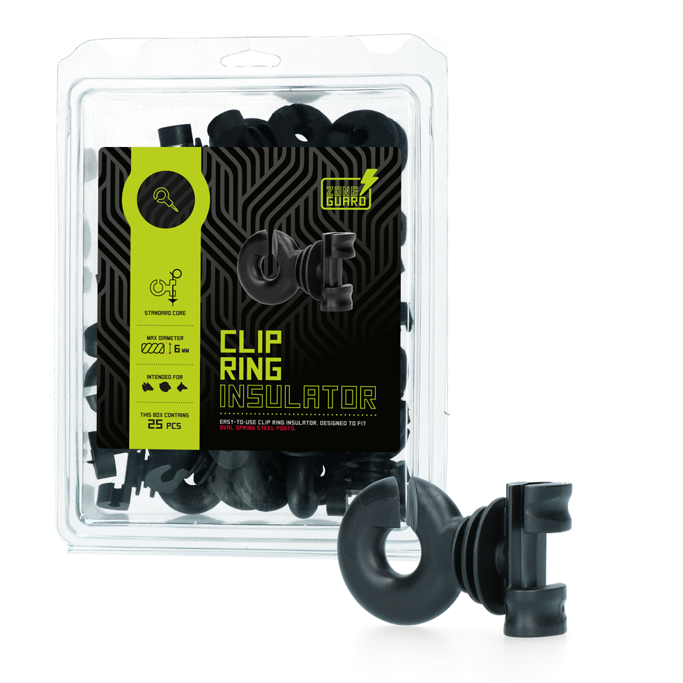ZoneGuard Clip Ringisolator voor Ovaal Stalen Palen - 25 Stuks - afbeelding 2