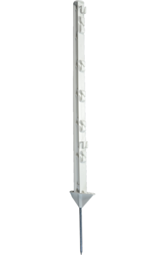 ZoneGuard Kunststof Instappaal 75 cm wit voor koorden en linten