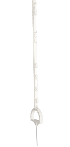 ZoneGuard Instappaal Stijgbeugel 115 cm wit voor dieren