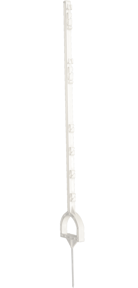 ZoneGuard Instappaal Stijgbeugel 115 cm wit voor dieren