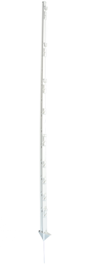 ZoneGuard Kunststof Instappaal 150 cm wit voor koorden en linten