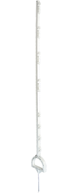 ZoneGuard Instappaal Stijgbeugel 155 cm wit voor dieren