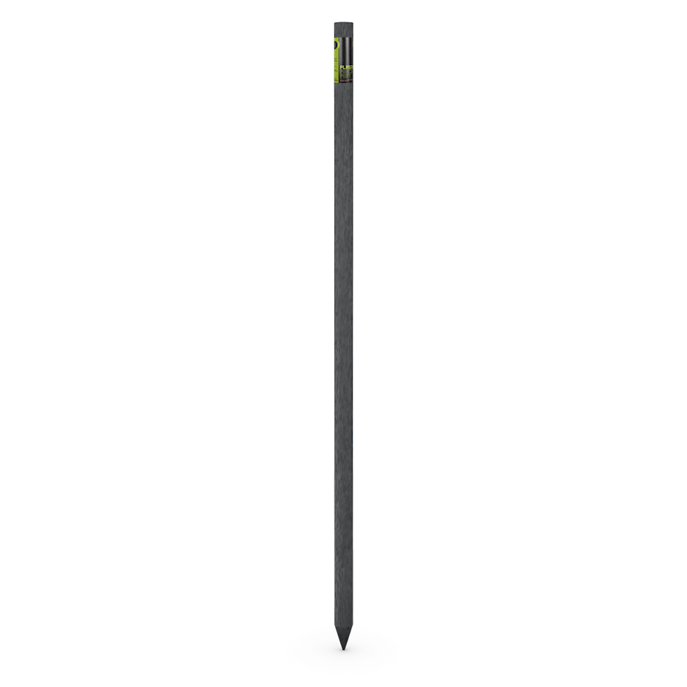 ZoneGuard kunststof paal 45 x 1500 mm met punt voor eenvoudig plaatsen