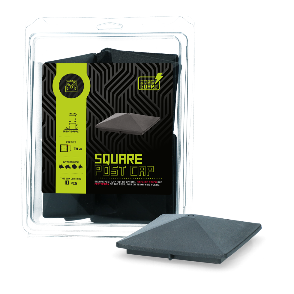 ZoneGuard Paalkapje 75 x 75 mm - Afwerking voor Afrastering - afbeelding 1