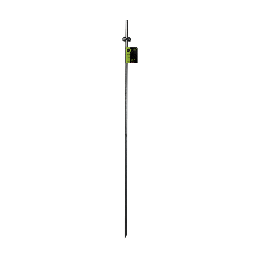 ZoneGuard Verzinkte aardpen 1 m met klem - afbeelding 1