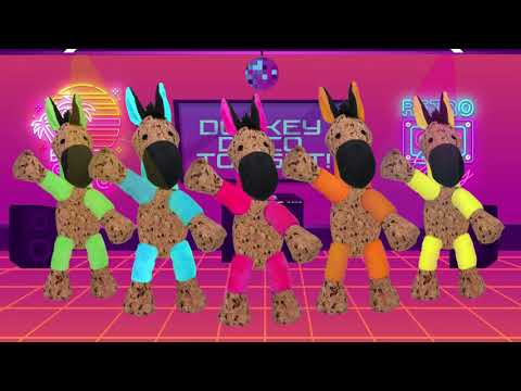 Retro Dog Donkey Oranje M - Speelgoed voor Honden - afbeelding 2