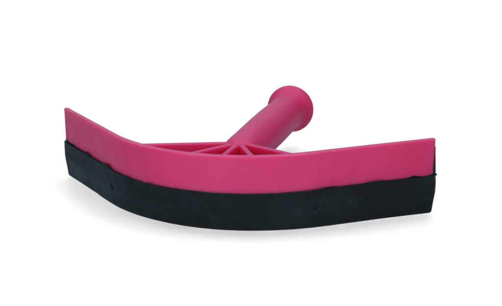 Vplast Zweetschraper Eenhandig Roze voor Paarden en Pony's - afbeelding 1