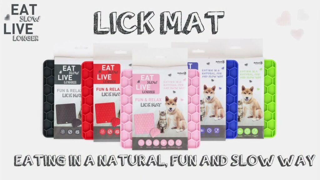 Eat Slow Live Longer Lick Mat Honeycomb Grijs - Kalmerende likmat voor honden - afbeelding 2