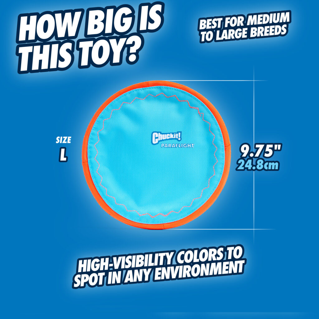 Chuckit! Paraflight L - Speelgoed voor Apporteren op Land en Water - afbeelding 3