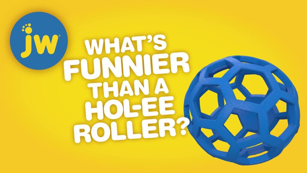 JW Hol-ee Giggler Speelgoedbal 11,5 cm voor Honden - afbeelding 2