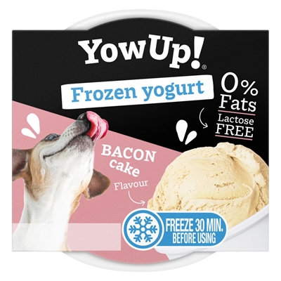 YOWUP Frozen Yoghurt Bacon Cake 110 GR voor honden en katten